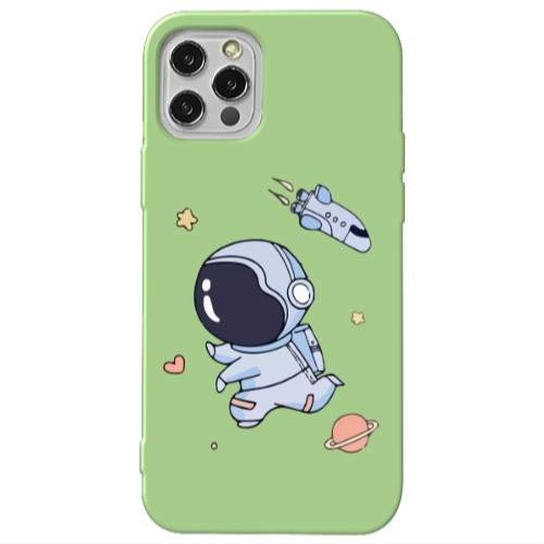 Apple iPhone 12 Pro Aduket Light Green Colored Silicone TPU Θήκη