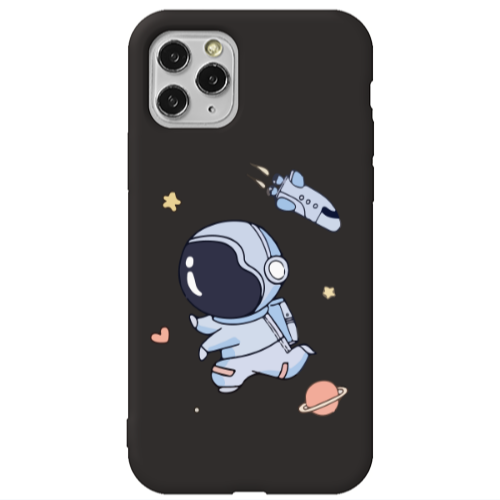 Apple iPhone 11 Pro Max Aduket Black Colored Silicone TPU Θήκη