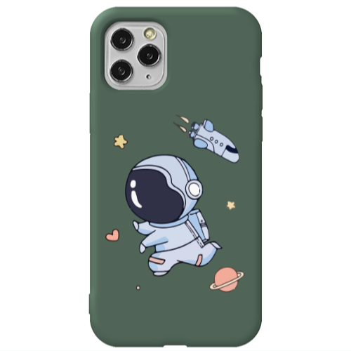 Apple iPhone 11 Pro Max Aduket Dark Green Colored Silicone TPU Θήκη