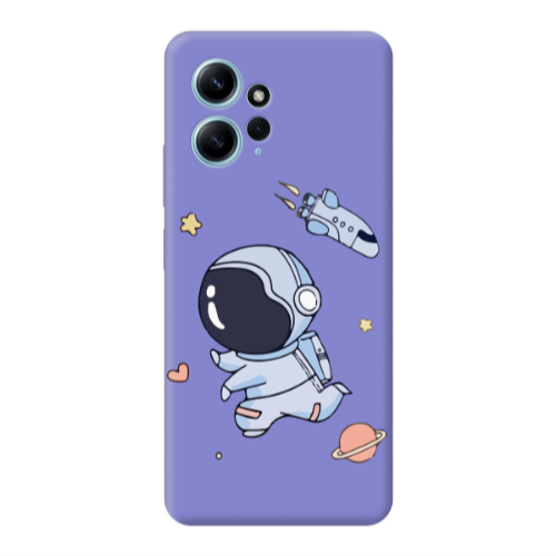 Xiaomi Redmi Note 12 4G Aduket Purple Colored Silicone TPU Θήκη