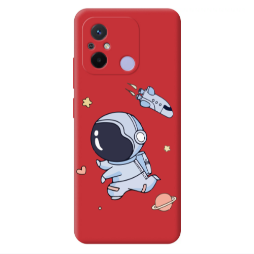 Xiaomi Redmi 12C Aduket Red Colored Silicone TPU Θήκη