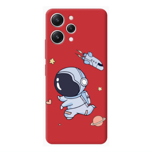 Xiaomi Redmi 12 Aduket Red Colored Silicone TPU Θήκη