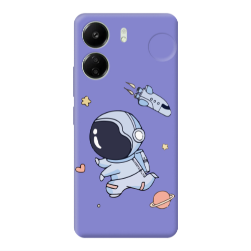 Xiaomi Redmi 13C Aduket Purple Colored Silicone TPU Θήκη