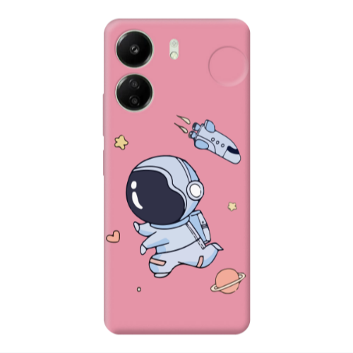 Xiaomi Redmi 13C Aduket Pink Colored Silicone TPU Θήκη