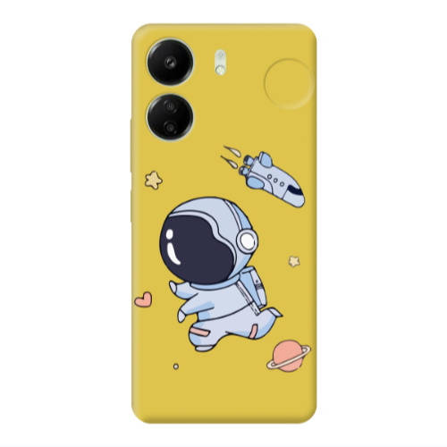 Xiaomi Redmi 13C Aduket Yellow Colored Silicone TPU Θήκη