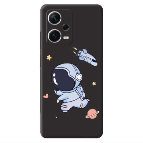 Xiaomi Poco X5 Aduket Black Colored Silicone TPU Θήκη