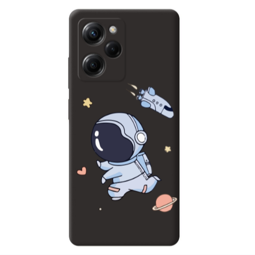Xiaomi Poco X5 Pro Aduket Black Colored Silicone TPU Θήκη