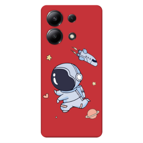 Xiaomi Redmi Note 13 4G Aduket Red Colored Silicone TPU Θήκη