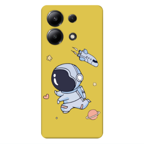 Xiaomi Redmi Note 13 4G Aduket Yellow Colored Silicone TPU Θήκη