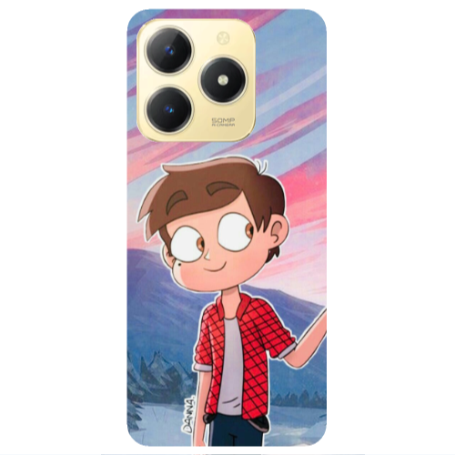 Realme C61 Valentines 1 Transparent Silicone TPU Θήκη