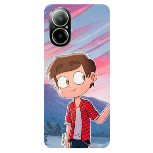 Realme C67 Valentines 1 Transparent Silicone TPU Θήκη