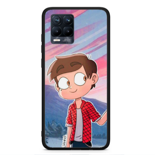 Realme 8  Valentines 1 Black Glossy Θήκη
