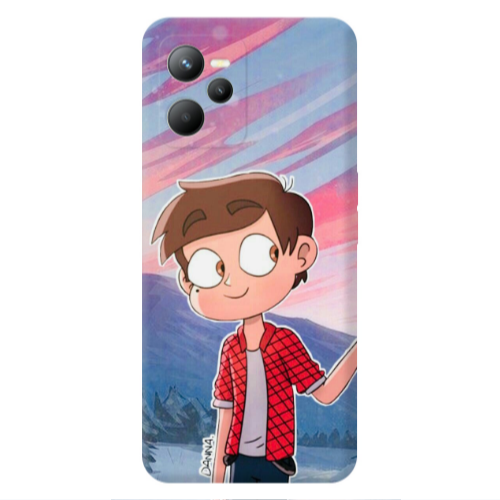 Realme C35 Valentines 1 Transparent Silicone TPU Θήκη
