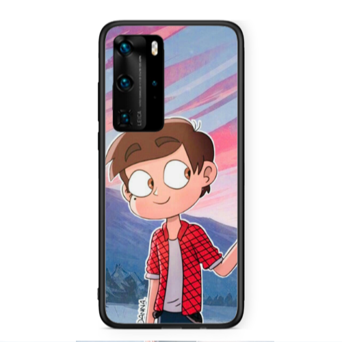 Huawei P40 Pro Valentines 1 Black Glossy Θήκη