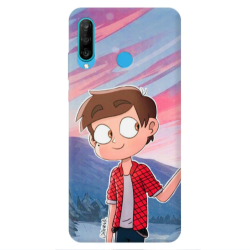Huawei P30 Lite Valentines 1 Transparent Silicone TPU Θήκη
