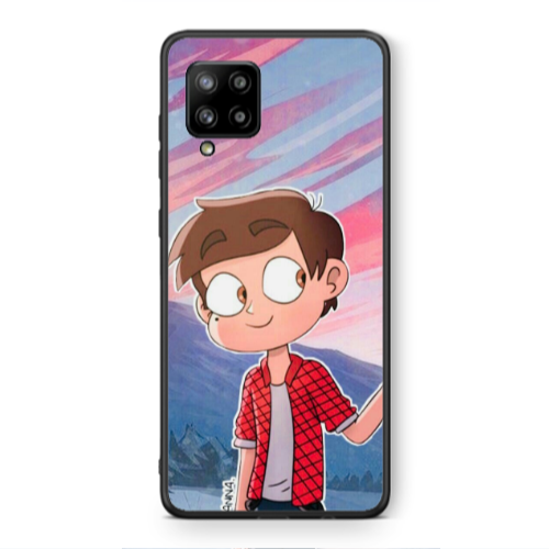 Samsung A42 5G Valentines 1 Black Glossy Θήκη