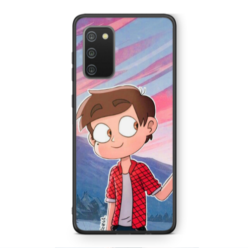 Samsung A02s Valentines 1 Black Glossy Θήκη