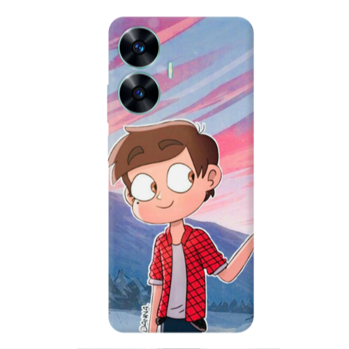 Realme C55 Valentines 1 Transparent Silicone TPU Θήκη