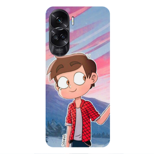 Honor 90 Lite 5G Valentines 1 Transparent Silicone TPU Θήκη