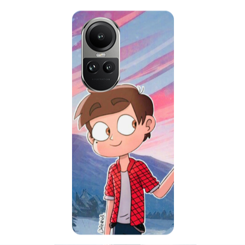 Oppo Reno10 5G Valentines 1 Transparent Silicone TPU Θήκη