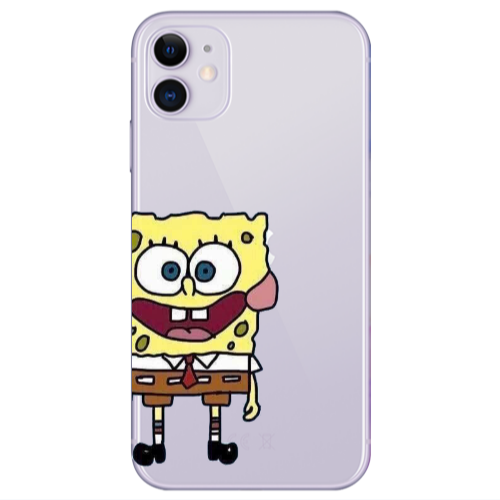 Apple iPhone 11  Spong 2 Transparent Silicone TPU Θήκη