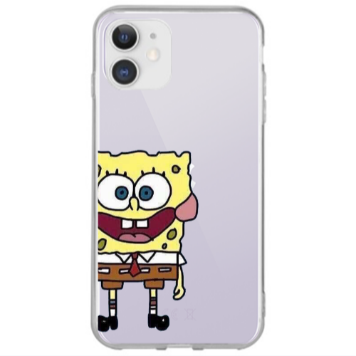 Apple iPhone 12 Spong 2 Transparent Silicone TPU Θήκη