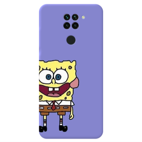 Xiaomi Redmi Note 9 Spong 2 Purple Colored Silicone TPU Θήκη