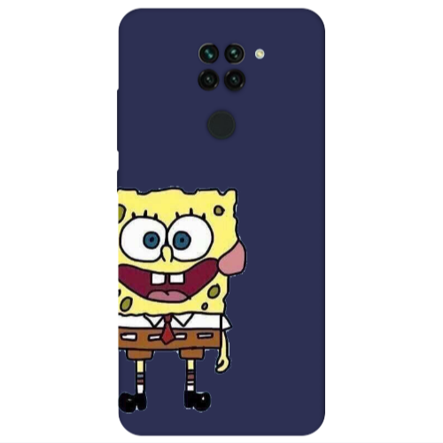 Xiaomi Redmi Note 9 Spong 2 Dark blue Colored Silicone TPU Θήκη