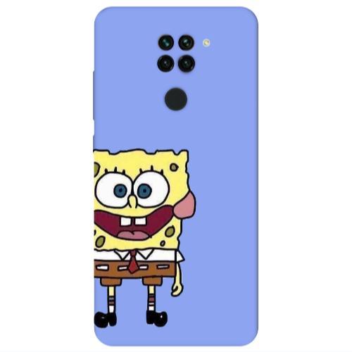 Xiaomi Redmi Note 9 Spong 2 Light Purple Colored Silicone TPU Θήκη