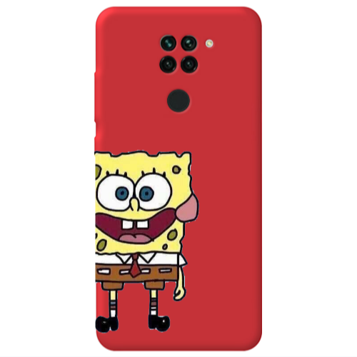 Xiaomi Redmi Note 9 Spong 2 Red Colored Silicone TPU Θήκη