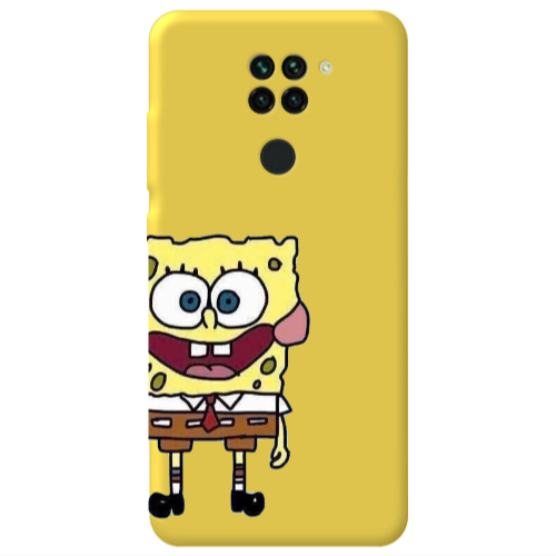 Xiaomi Redmi Note 9 Spong 2 Yellow Colored Silicone TPU Θήκη