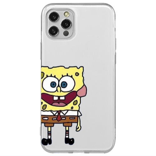Apple iPhone 12 Pro Spong 2 Transparent Silicone TPU Θήκη