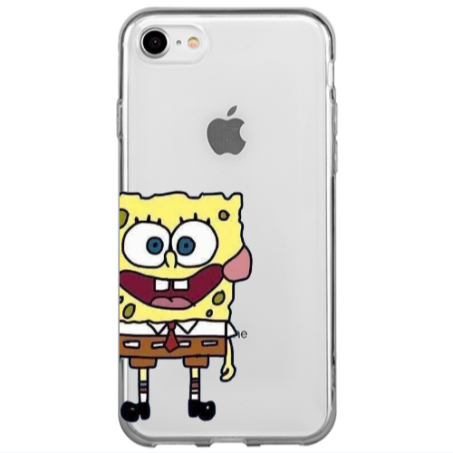 Apple iPhone SE 2020 Spong 2 Transparent Silicone TPU Θήκη