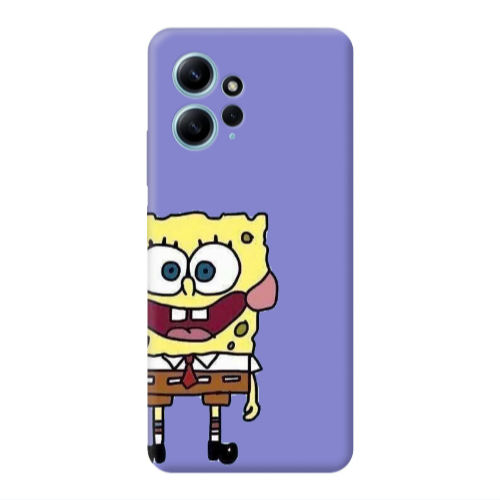 Xiaomi Redmi Note 12 4G Spong 2 Purple Colored Silicone TPU Θήκη