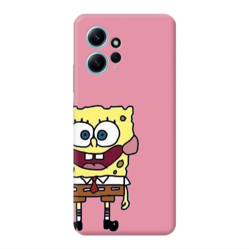 Xiaomi Redmi Note 12 4G Spong 2 Pink Colored Silicone TPU Θήκη