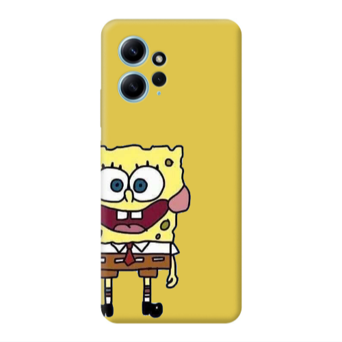 Xiaomi Redmi Note 12 4G Spong 2 Yellow Colored Silicone TPU Θήκη