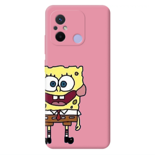 Xiaomi Redmi 12C Spong 2 Pink Colored Silicone TPU Θήκη
