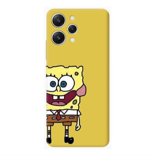 Xiaomi Redmi 12 Spong 2 Yellow Colored Silicone TPU Θήκη