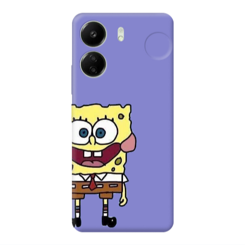Xiaomi Redmi 13C Spong 2 Purple Colored Silicone TPU Θήκη