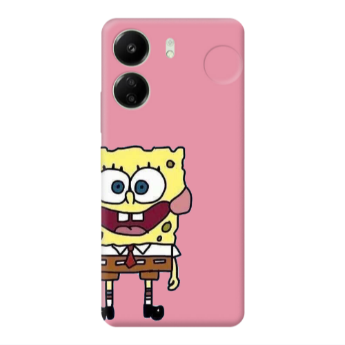 Xiaomi Redmi 13C Spong 2 Pink Colored Silicone TPU Θήκη