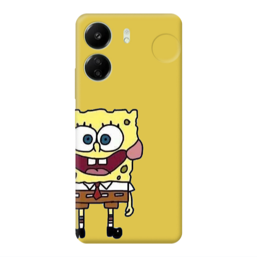 Xiaomi Redmi 13C Spong 2 Yellow Colored Silicone TPU Θήκη