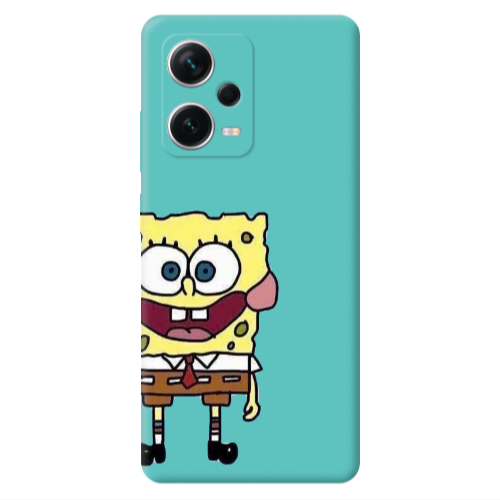 Xiaomi Poco X5 Spong 2 Turquoise Colored Silicone TPU Θήκη