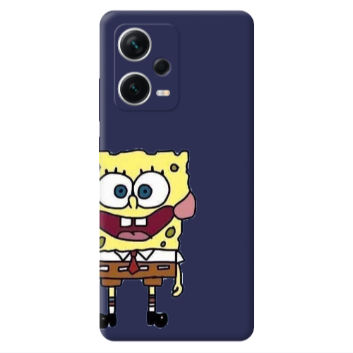 Xiaomi Poco X5 Spong 2 Dark blue Colored Silicone TPU Θήκη