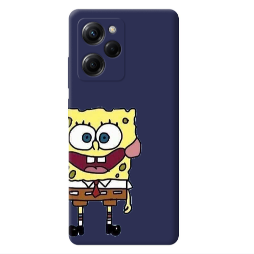 Xiaomi Poco X5 Pro Spong 2 Dark blue Colored Silicone TPU Θήκη