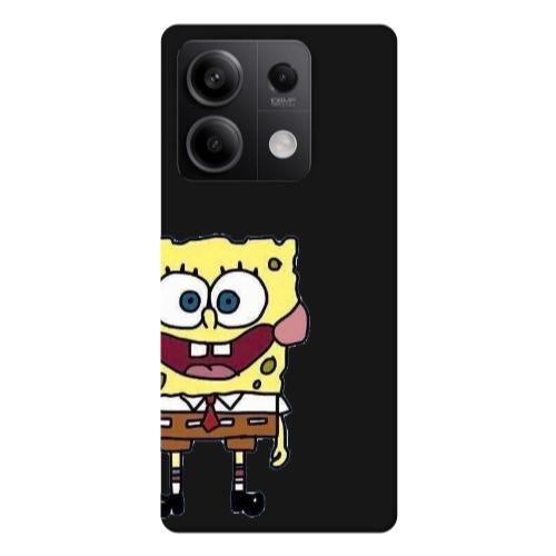 Xiaomi Redmi Note 13 5G Spong 2 Black Colored Silicone TPU Θήκη