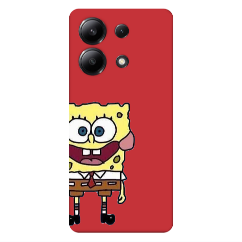 Xiaomi Redmi Note 13 4G Spong 2 Red Colored Silicone TPU Θήκη