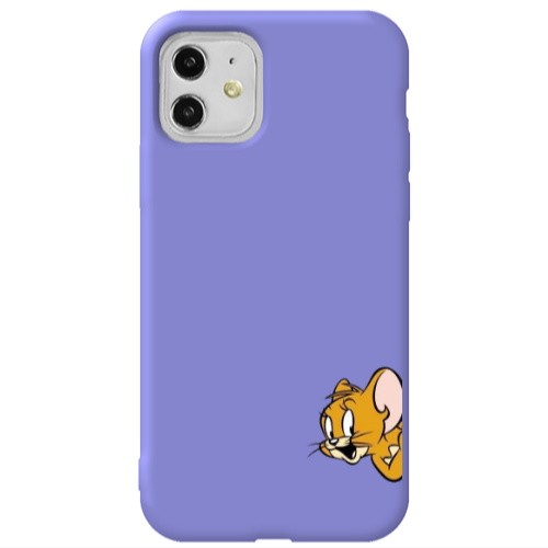 Apple iPhone 11  Jerry 2 Purple Colored Silicone TPU Θήκη