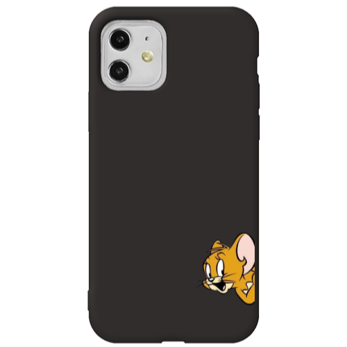 Apple iPhone 11  Jerry 2 Black Colored Silicone TPU Θήκη