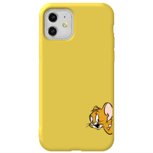 Apple iPhone 11  Jerry 2 Yellow Colored Silicone TPU Θήκη