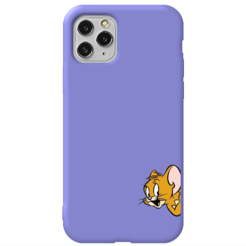 Apple iPhone 11 Pro Jerry 2 Purple Colored Silicone TPU Θήκη